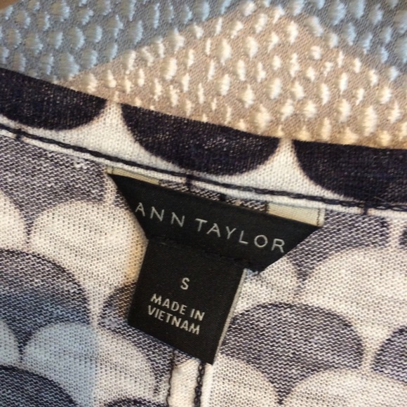 S Ann Taylor Linen Tee - Picture 7 of 8